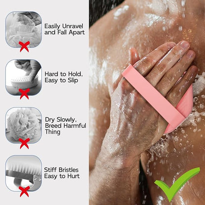 Silicone body scrubber, exfoliating body