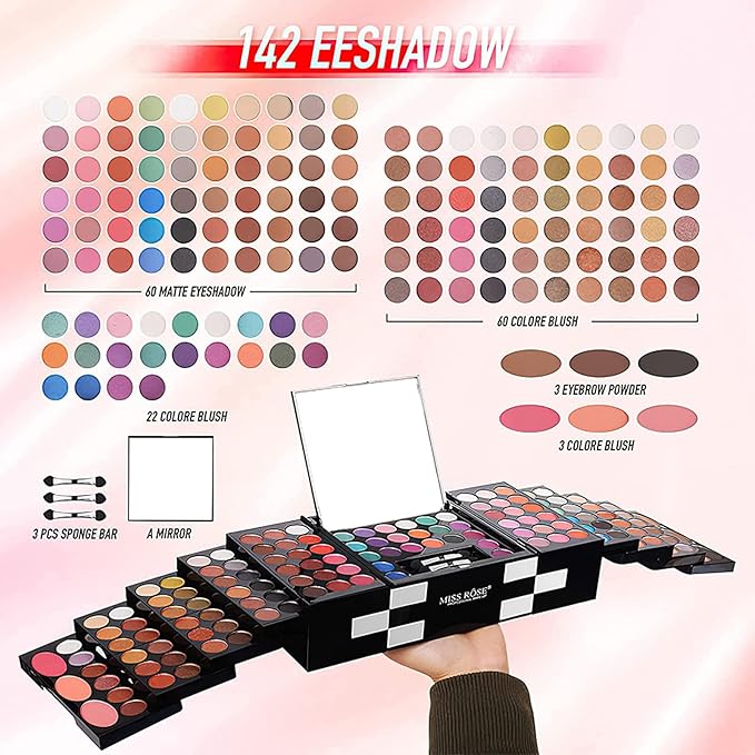 M 148 Colors Makeup Pallet,Professional Makeup