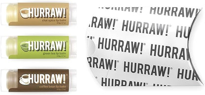 Hurraw! Chai Spice, Green Tea, Coffee Palm