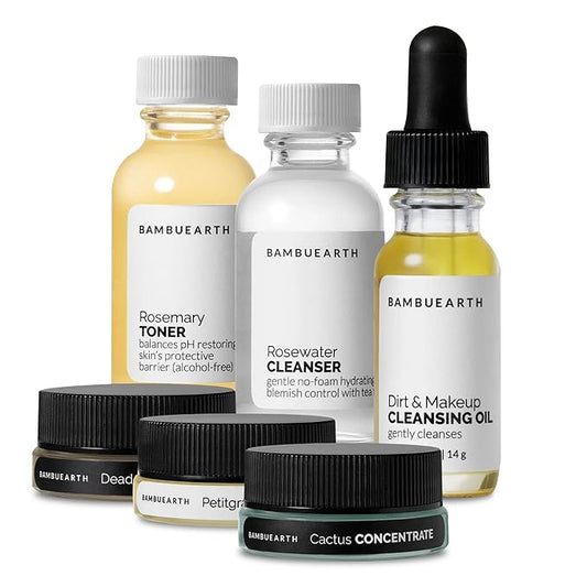 Bambu Earth Natural Skincare Starter Kit, Cleansing