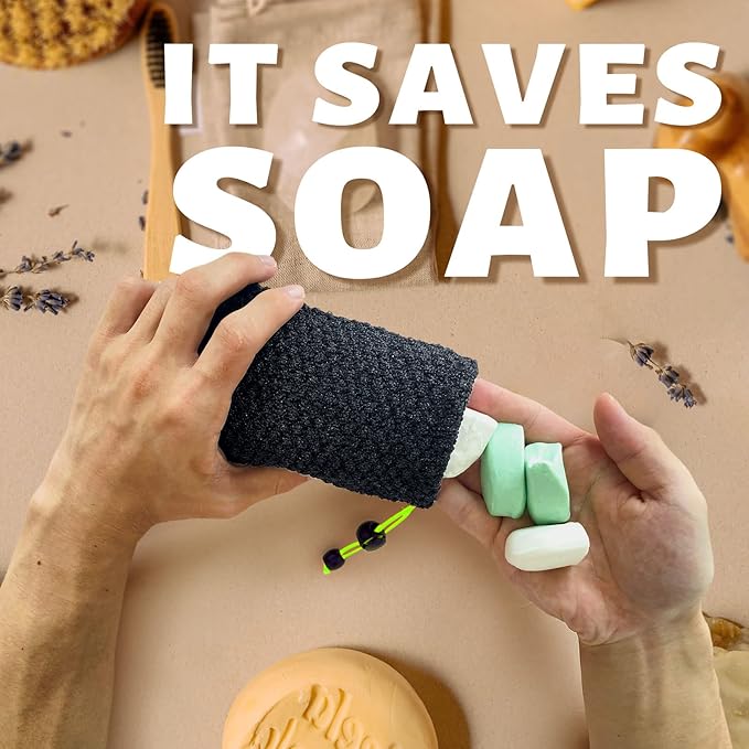 MIG4U Exfoliating Soap Bag for Shower
