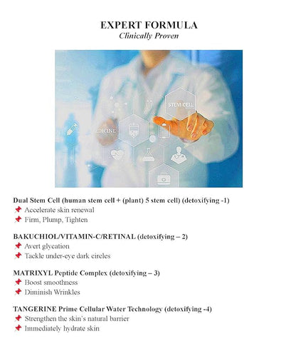 ULTIMATE [Human Stem Cell + (10%) PDRN] Healing Booster Overnight Serum―for Minimizes Wrinkles, Discoloration (10ml x 5vials)