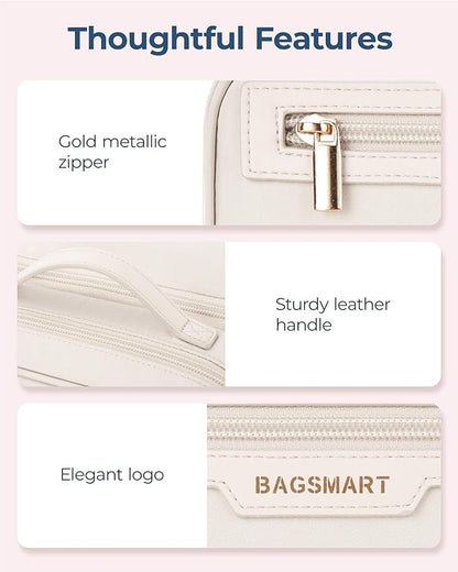 Bagsmart travel makeup bag large