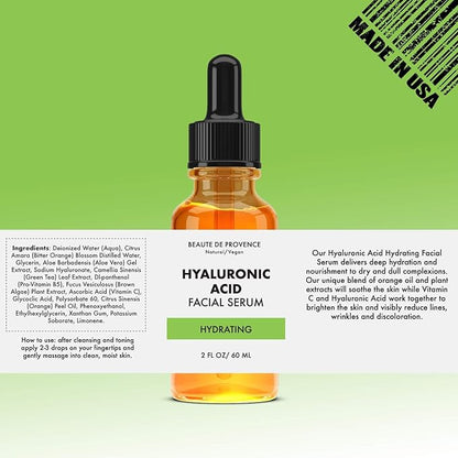 Face Serum | Hydration and Exfoliating Serum | 2 OZ (Hyaluronic Acid)