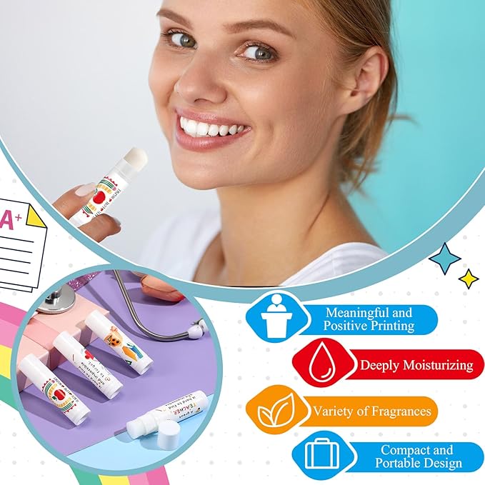 Lip Balm Gift Set for Teacher Moisturizing