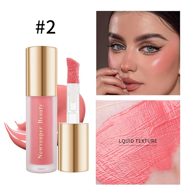 Face Blush with Brush Liquid Blush for Cheeks