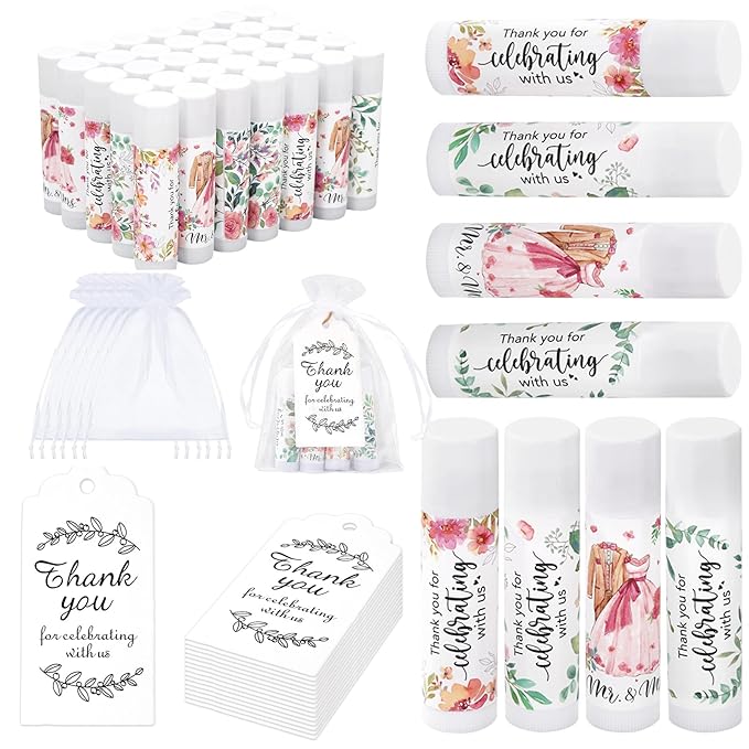 48 Set Bridal Shower Lip Balms Proposal