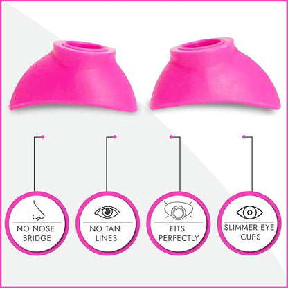 Super Sunnies Slim Flex UV Eye Protection, FDA Compliant Individual Tanning Goggles Eyeshields