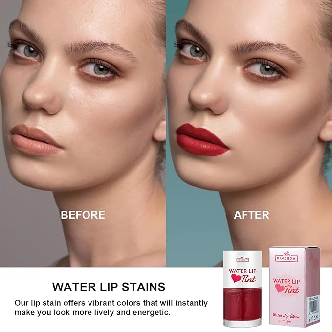 6 Colors Water Lip Stain Makeup Kit, Long Long