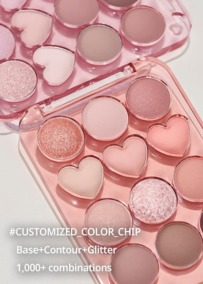 COLORGRAM Pin Point Eyeshadow Palette 02 Pink+Mauve= |