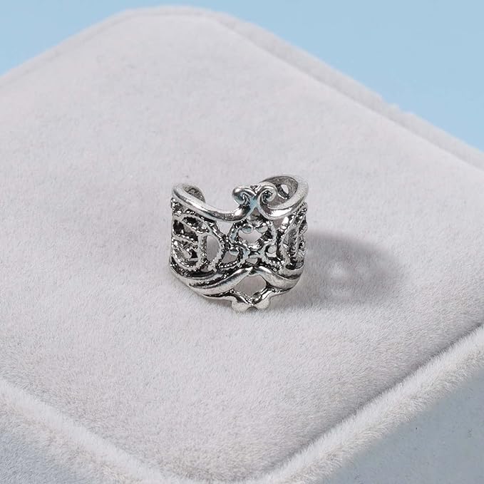 Boho Ear Cuff Earrings Silver Conch