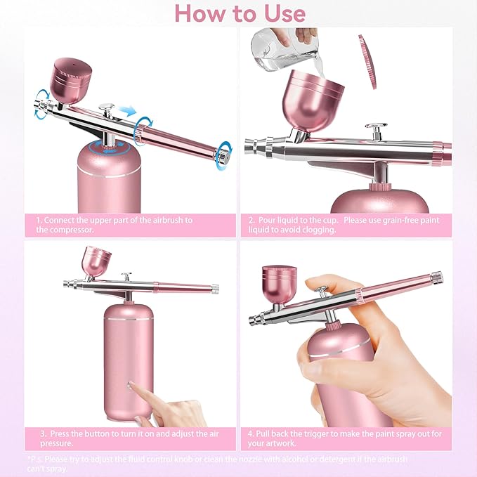 Airbrush Kit with Compressor - 48PSI