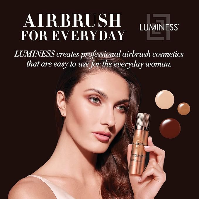 LUMINESS Airbrush Spray Silk Foundation Starter Kit - & Moisturizes