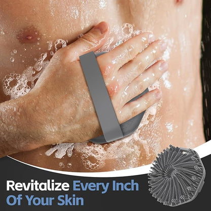 Silicone body scrubber, exfoliating body