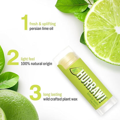Hurraw! Lime Lip Balm: Organic, Certified