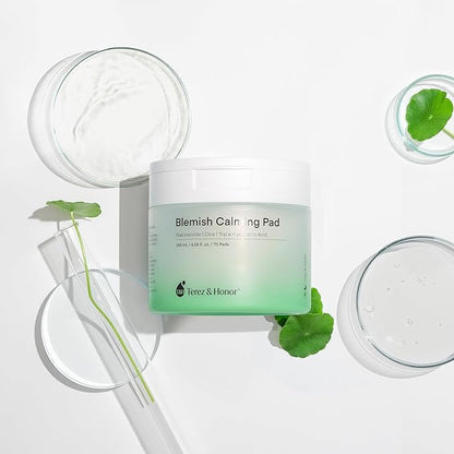 Niacinamide Centella Asiatica Hyaluronic Acid Serum Pad - Korean Brightening, Moisturizer, Deep Hydrating Toner Skincare for Face with Pure Ground Cotton Pad for Routine Facial Care - Made in Korea