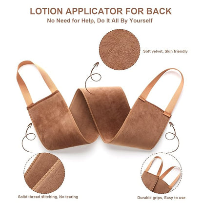 2 in 1 Self Tanning Mitt Applicator kit Self Tan Mit Self Tanner Mitt and Back Lotion Applicators for Your Back, Self Tan Mitt, Back Applicator Mitt for Self Tanner, Ultra Soft and Streak Free
