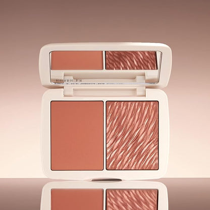 COVER FX Monochromatic Powder Blush Duo - Warm Impact Color