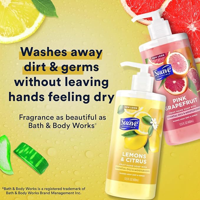 Suave Hand Soap, Pink Grapefruit +