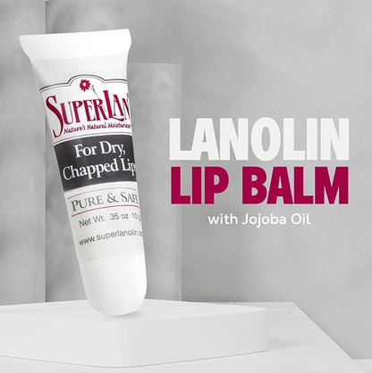 Organic Lanolin Lip Balm - Natural
