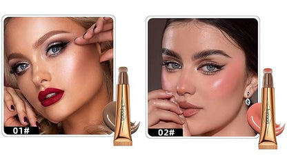 2 Colors Liquid Contour Beauty Wand, Highlighter and Blend. (1#/2#)