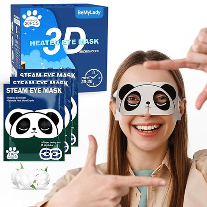 2024 New V-Shaped Lifting Chin & Neck Mask and Steam Eye Mask for Dry Eyes
