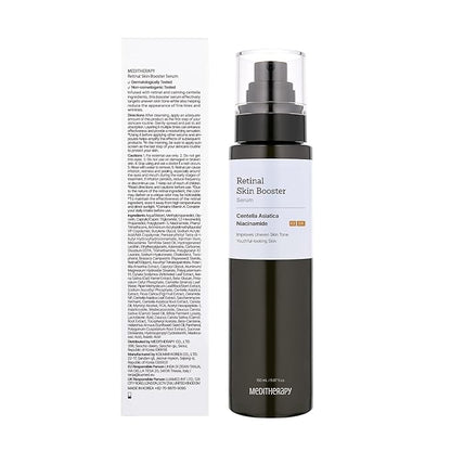 MEDITHERAPY Retinal Skin Booster Serum 5.07 fl. oz - 100ppm Retinal Ideal for Beginner & Sensitive Skin - Advanced Retinol Serum for Face - Retinaldehyde Facial Serum for Uneven Skin Tone & Fine Lines