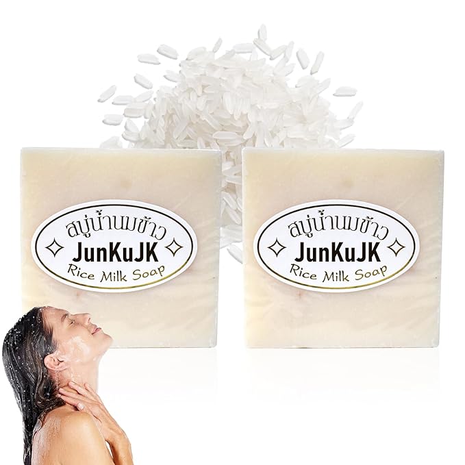 2PCS Moisturizing Rice Shampoo Bar,Handmade Rice