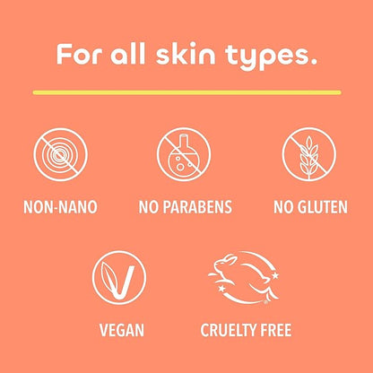 Seaweed Bath Co. Brighten & Protect Sheer Tint Face Fluid SPF 50 Zinc Oxide Sunscreen Lotion, 1.7 Oz., Tinted Mineral Facial Moisturizer Cream