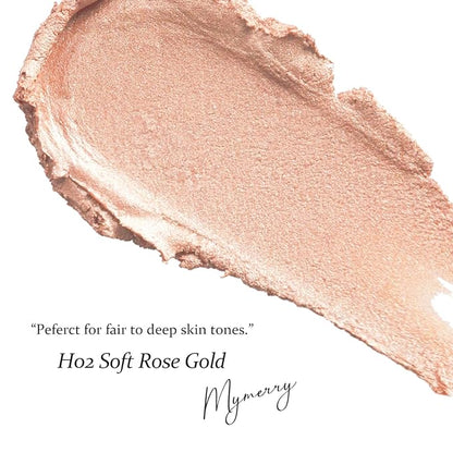 Dewy Highlighter Makeup, Highlighter Makeup Stick for Face Gold /0.53fl.Oz 15g