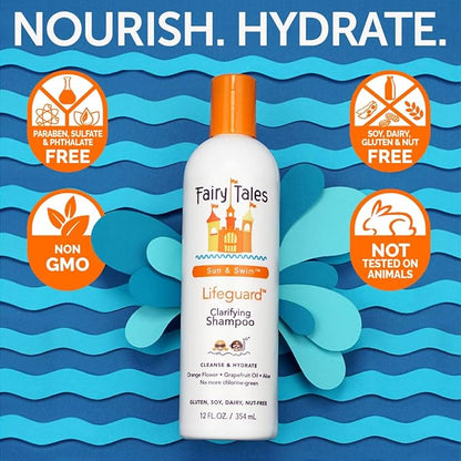 Fairy Tales Swimmer Conditioning Spray for Kids - 8 oz | Made with Natural Ingredients in the USA | Replenish and Restore from Chlorine and Salt Damage | No Parabens, Sulfates, or Synthetic Dyes