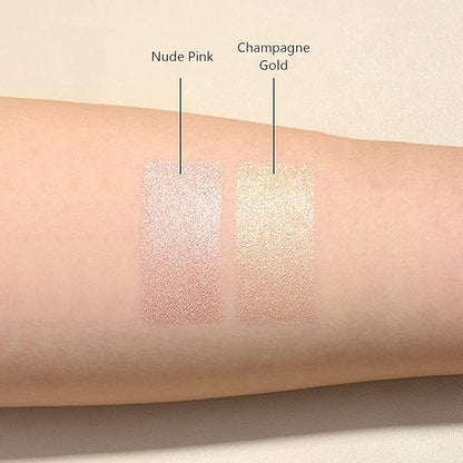 Face Highlighter Makeup Palette Kit, Shimmer Glitter Highlight Face
