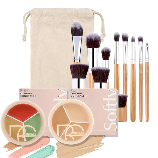 6 Color Correcting Concealer Kit with 11 Pcs