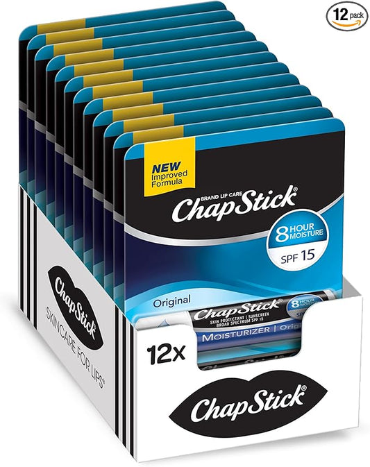 ChapStick Moisturizer Original Lip Balm Tubes, Oz