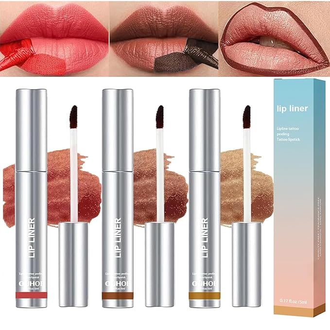 Lip Liner Peel Off Lip Liner Tattoo, 3Pcs Long
