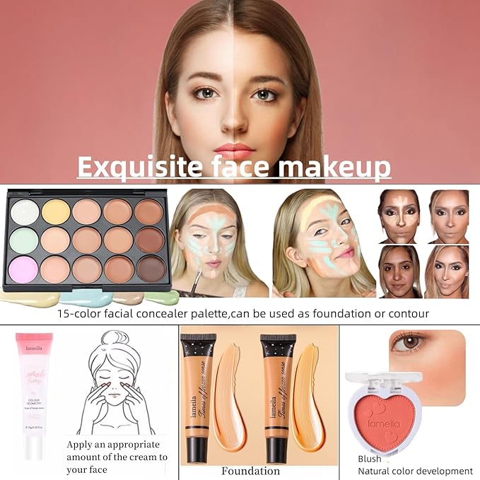 Travel Makeup Kit,Girl Makeup Kit for Girls Ages