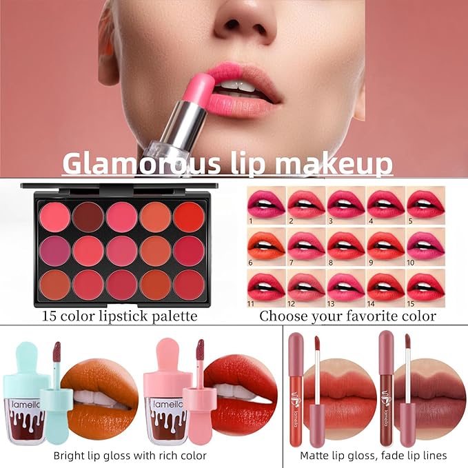 Travel Makeup Kit,Girl Makeup Kit for Girls Ages