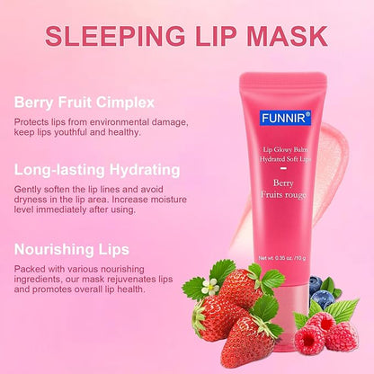 Lip Glowy Balm of Berry Scent,Moisturizing Lightweight,