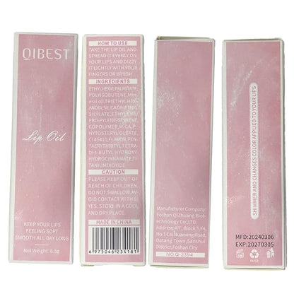 2Pcs Magic Color Changing Lip Oil,Big Brush Hydrating Glimmer Lip Oil,Long Lasting Moisturizing Smooth Non-Sticky Lip Gloss Oil Lip Balm, Fresh Lip Oil Stain Girl's Lip Care