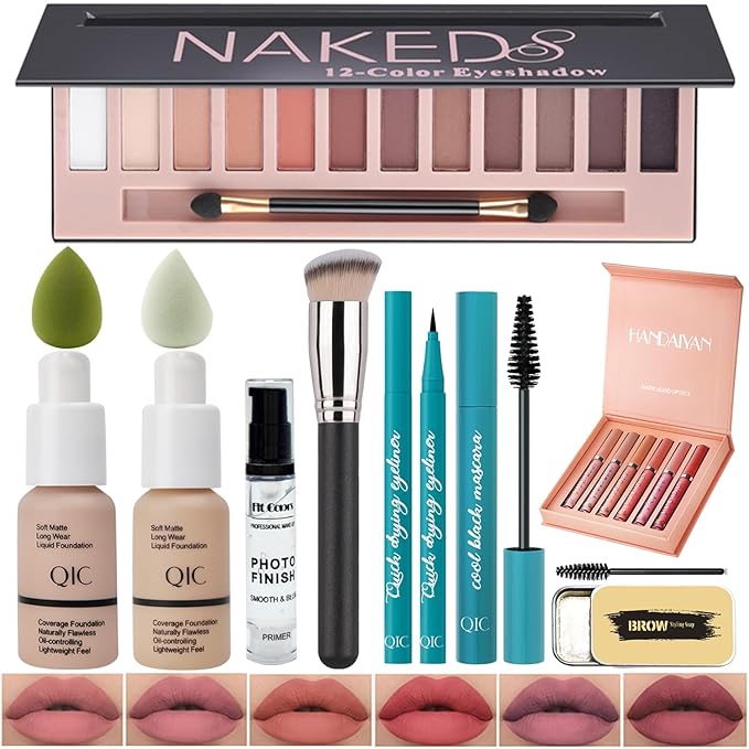 All In One Makeup Kit Full Kit,12 Colors