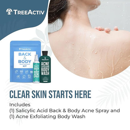 TreeActiv 90-Day Body Acne Treatment Kit, Exfoliating