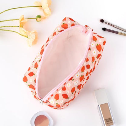 Soidram pink makeup bag quilted