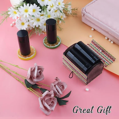 12 Pieces 15g Black Plastic Deodorant Tubes,Lipstick