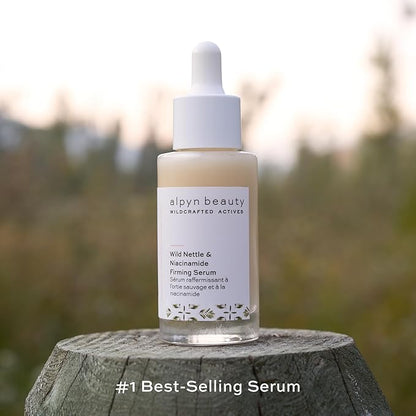 Alpyn Wild Nettle & Niacinamide Firming Serum | Visibly Smooth, Plump, & Moisturize | Reduce the Look of Fine Lines & Pores - For All Skin Types | 1 oz / 30 ml