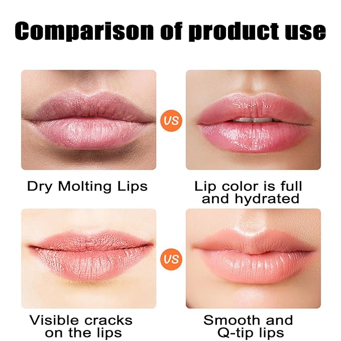 Plumping Lip Oil Set, Clear Lip Gloss for Lip Care, Fruit Flavour Hydrating Lip Glow Oil Toot Lip Oil, Nourishing, Non-sticky