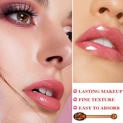 1PCS Bee Lip Balm Honey Pot,Honey Exfoliator