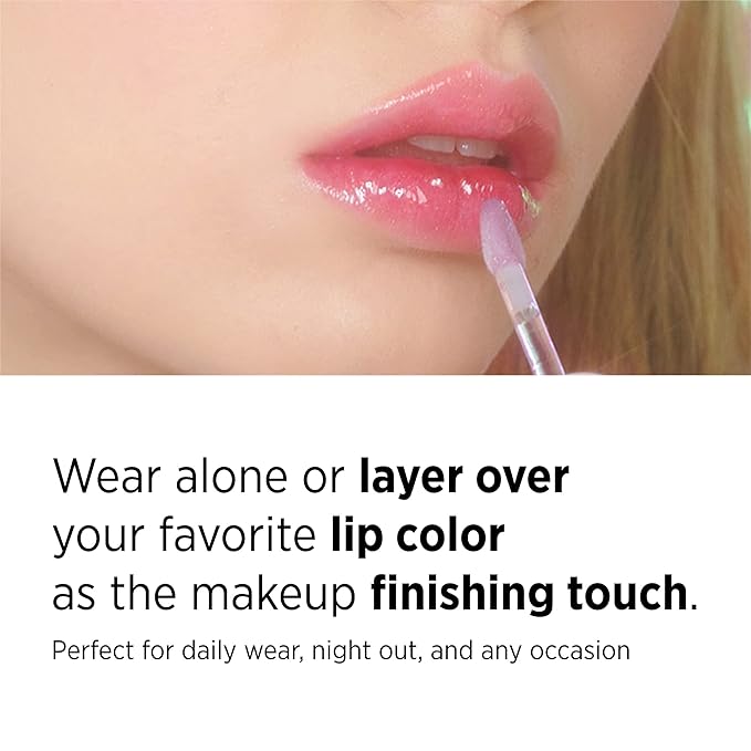 UNICORN GLOW Luminous Lip Gloss, 3 Rose Gold -Moisturizing Lip Gloss with Shimmery Finish - Lightweight, Sheer and Hydrating [0.18 oz. / 5 g] glitter gloss