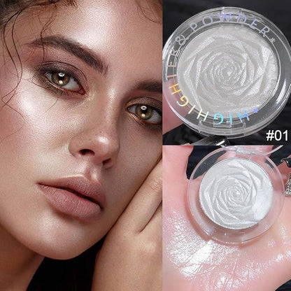 Pearl White Face Highlighter Makeup Shimmer Glitter Rose