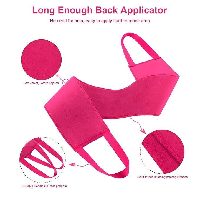 Self Tanning Mitt Applicator - 4 in 1 Self Tanner Mitt Applicator, Back Tanning Mitts Self Tanner Mitt Tanning Glove for Self Tan Mitt Sunless Tanner Mitt Applicator Tan Mit Tanning Brush