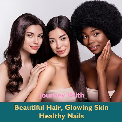 Biotin Gummies, Supports Healthy Hair, Skin & Nails, Vegan Vitamins for Women & Men, Supports Hair Growth and Stronger Nails,Healthy Skin, 30 Day Supply